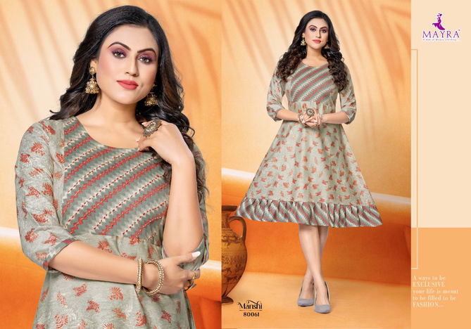 Manshi By Mayra 80059-80066 Anarkali Kurtis Catalog